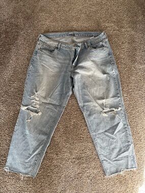 Women’s Distressed Light Blue Jeans